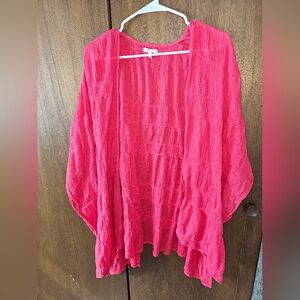 Maurices Vibrant Textured Kimono | One Size Beach Vacation Swim